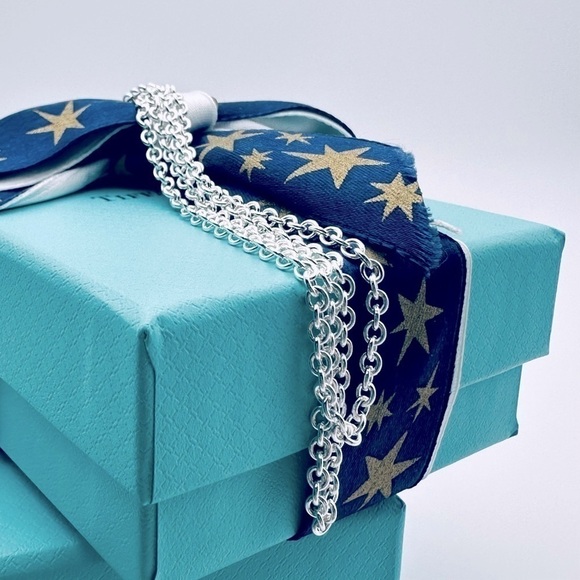 NWT Tiffany & Co. 24” Huge 3 mm Rolo Chain Link Necklace with PACKAGING - Picture 3 of 10